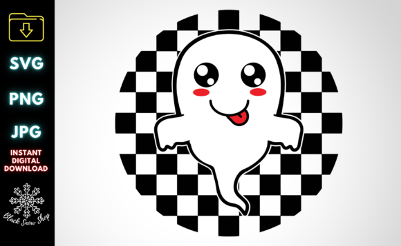 Checkered Ghost Halloween SVG Review