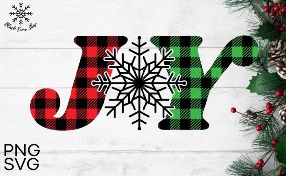 Joy Snowflake Buffalo Plaid Christmas Svg Review