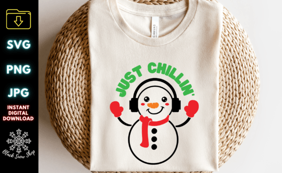 Just Chillin Snowman Christmas Kids Svg Review