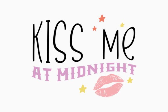 New Year Kiss Me Retro SVG Review
