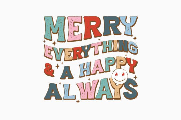 Retro Christmas SVG Design for Embroidery Projects