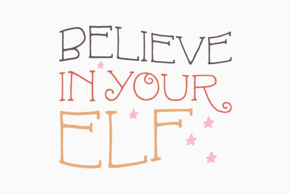 Retro Cute Christmas Sayings SVG Believe Review